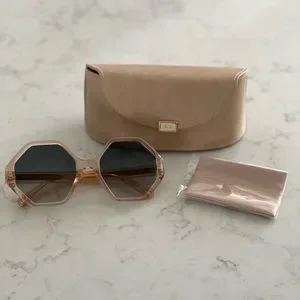 Chloe | Accessories | Chloe Hexagon Nude Sunglasses | Poshmark display picture 1